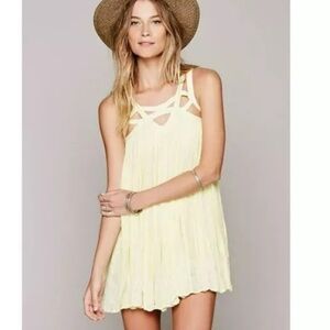 Free People Paisley embroidered vine dress